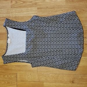 ANTHRO Postmark pattern ed square neck tank size medium